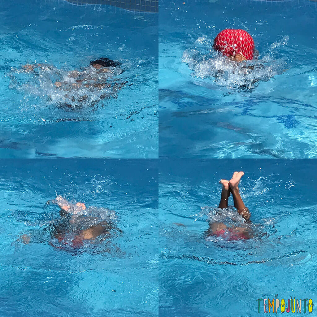 Acrobacias seguras para brincar na piscina com os filhos - Tempojunto ...